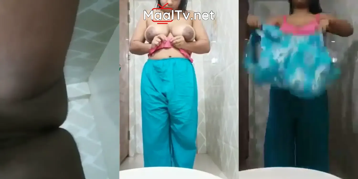 Bangalore Girl Bigger Boobs Recording Nude MMS Bathroom