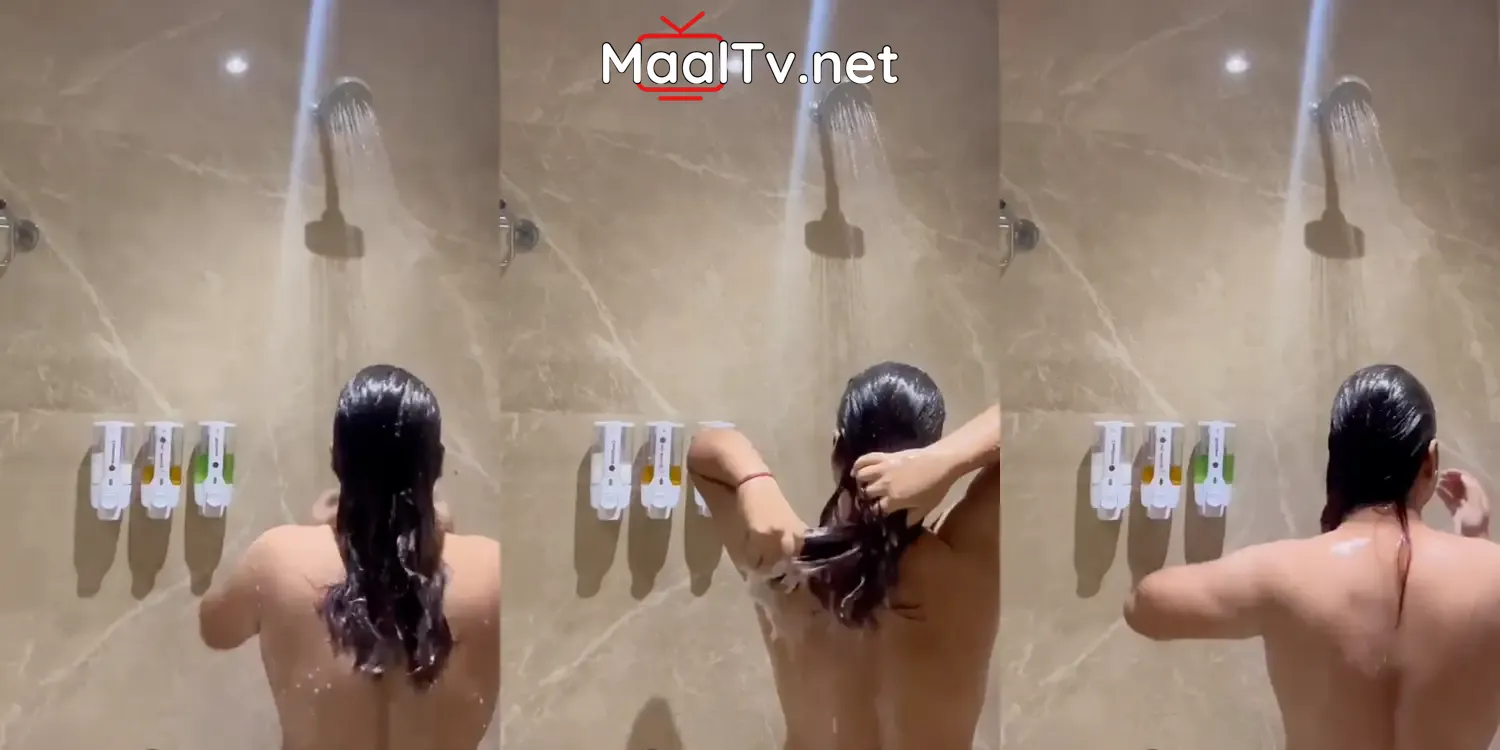 Big Boob Girl’s Steam Shower MMS